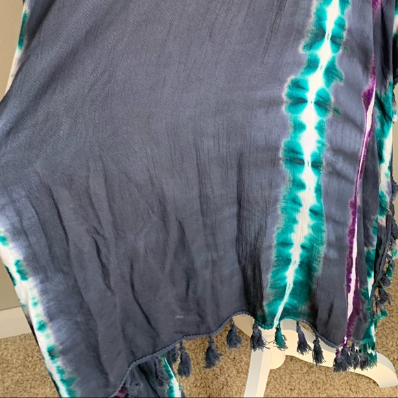 Fashion Fuse Boho Tassel Cover Ups Size Medium - Picture 8 of 17